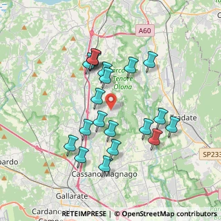 Mappa Via Deledda, 21040 Carnago VA, Italia (3.4575)