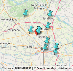 Mappa Vicolo Veneto, 31050 Ponzano Veneto TV, Italia (5.62273)