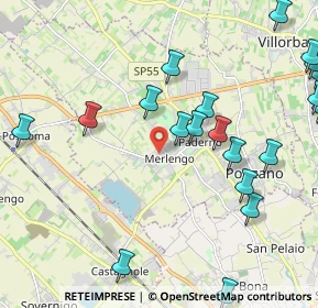 Mappa Vicolo Veneto, 31050 Ponzano Veneto TV, Italia (2.624)