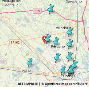 Mappa Vicolo Veneto, 31050 Ponzano Veneto TV, Italia (4.88154)