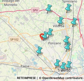 Mappa Vicolo Veneto, 31050 Ponzano Veneto TV, Italia (4.61833)