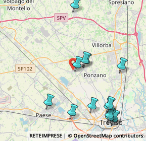 Mappa Vicolo Veneto, 31050 Ponzano Veneto TV, Italia (4.86357)