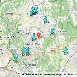 Mappa Via Galileȯ Galilei, 22060 Figino Serenza CO, Italia (2.30846)