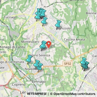 Mappa Via Galileȯ Galilei, 22060 Figino Serenza CO, Italia (2.50882)