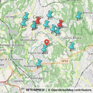 Mappa Via Galileȯ Galilei, 22060 Figino Serenza CO, Italia (2.09)