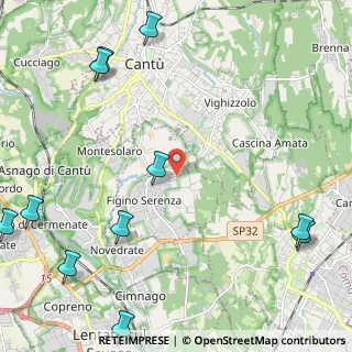 Mappa Via Galileȯ Galilei, 22060 Figino Serenza CO, Italia (3.23)