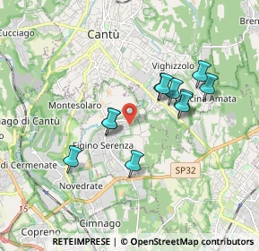 Mappa Via Galileȯ Galilei, 22060 Figino Serenza CO, Italia (1.50545)