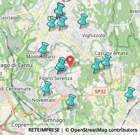 Mappa Via Galileȯ Galilei, 22060 Figino Serenza CO, Italia (2.06077)