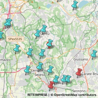 Mappa Via Galileȯ Galilei, 22060 Figino Serenza CO, Italia (5.8385)