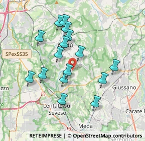 Mappa Via Galileȯ Galilei, 22060 Figino Serenza CO, Italia (3.38)
