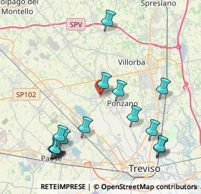 Mappa Via Artiglieri, 31050 Ponzano Veneto TV, Italia (4.7775)