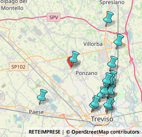 Mappa Via Artiglieri, 31050 Ponzano Veneto TV, Italia (4.825)