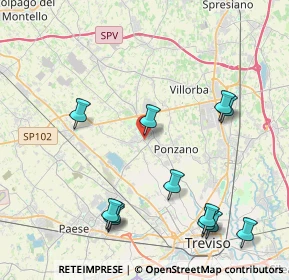 Mappa Via Artiglieri, 31050 Ponzano Veneto TV, Italia (4.82333)