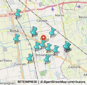 Mappa Quartiere Armando Diaz, 36028 Rossano Veneto VI, Italia (1.67929)