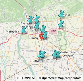 Mappa Quartiere Armando Diaz, 36028 Rossano Veneto VI, Italia (6.49667)