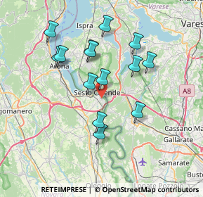 Mappa Via Roma, 28053 Castelletto sopra Ticino NO, Italia (6.63571)