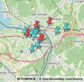 Mappa Via Roma, 28053 Castelletto sopra Ticino NO, Italia (1.21462)