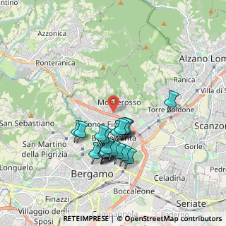Mappa Via Giuseppe Toniolo, 24123 Bergamo BG, Italia (1.696)