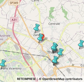 Mappa Via S. Rosa, 36016 Thiene VI, Italia (2.32273)
