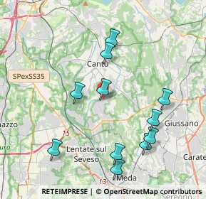 Mappa Via N. Copernico, 22060 Figino Serenza CO, Italia (4.08545)