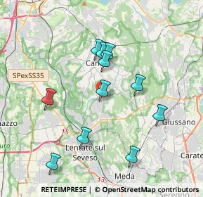 Mappa Via N. Copernico, 22060 Figino Serenza CO, Italia (3.53)