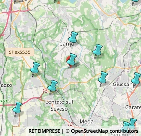 Mappa Via N. Copernico, 22060 Figino Serenza CO, Italia (6.91056)