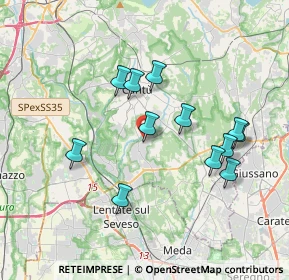 Mappa Via N. Copernico, 22060 Figino Serenza CO, Italia (3.41667)