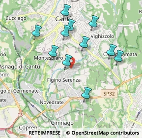 Mappa Via N. Copernico, 22060 Figino Serenza CO, Italia (1.82727)