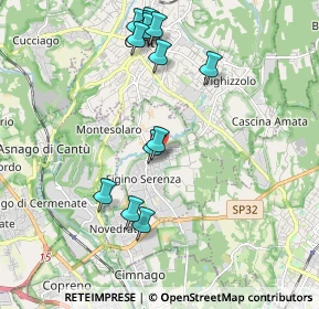 Mappa Via N. Copernico, 22060 Figino Serenza CO, Italia (2.04846)
