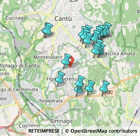 Mappa Via N. Copernico, 22060 Figino Serenza CO, Italia (1.7155)