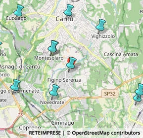 Mappa Via N. Copernico, 22060 Figino Serenza CO, Italia (2.67909)