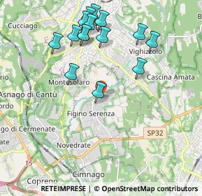 Mappa Via N. Copernico, 22060 Figino Serenza CO, Italia (2.11933)