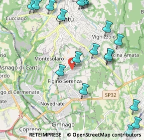 Mappa Via N. Copernico, 22060 Figino Serenza CO, Italia (2.8485)