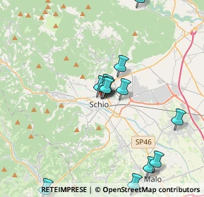Mappa Via de Pinedo, 36015 Schio VI, Italia (3.68462)