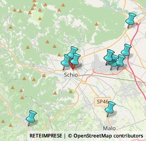 Mappa Via de Pinedo, 36015 Schio VI, Italia (4.04182)