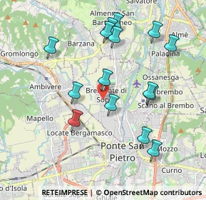 Mappa Via E. Rampinelli, 24030 Brembate di sopra BG, Italia (1.95467)