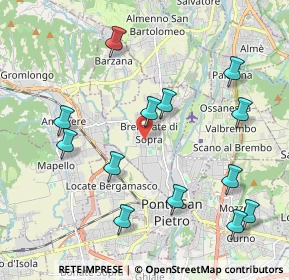Mappa Via E. Rampinelli, 24030 Brembate di sopra BG, Italia (2.24231)