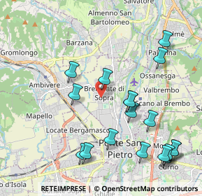 Mappa Via E. Rampinelli, 24030 Brembate di sopra BG, Italia (2.33944)