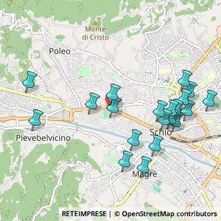Mappa Via Pietro Riboli, 36015 Schio VI, Italia (1.145)