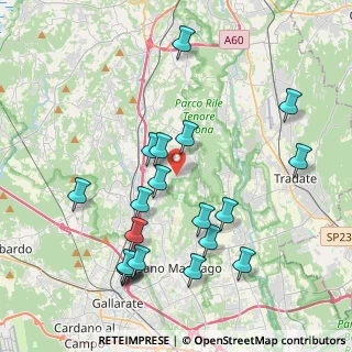 Mappa Via Gianni Rodari, 21040 Carnago VA, Italia (4.3215)