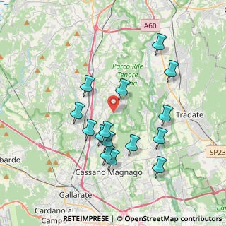 Mappa Via Gianni Rodari, 21040 Carnago VA, Italia (3.60867)