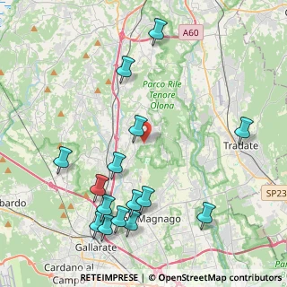 Mappa Via Gianni Rodari, 21040 Carnago VA, Italia (4.89067)