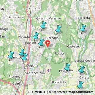 Mappa Via Gianni Rodari, 21040 Carnago VA, Italia (2.59545)