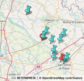 Mappa Via Risorgimento, 31047 Ponte di Piave TV, Italia (6.94462)