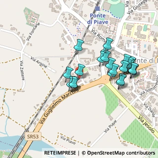 Mappa Via Risorgimento, 31047 Ponte di Piave TV, Italia (0.225)