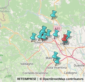 Mappa Via Campagnola, 36015 Schio VI, Italia (5.12923)