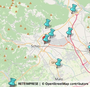 Mappa Via Campagnola, 36015 Schio VI, Italia (5.9875)