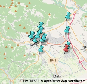 Mappa Via Campagnola, 36015 Schio VI, Italia (2.46429)