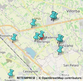 Mappa Via Lavaggetto, 31050 Ponzano Veneto TV, Italia (2.11583)