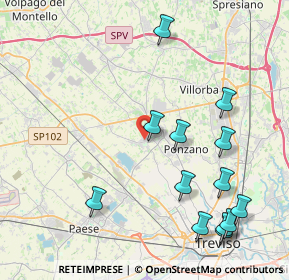 Mappa Via Lavaggetto, 31050 Ponzano Veneto TV, Italia (4.83538)